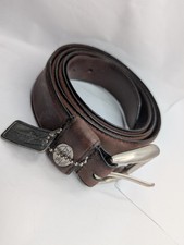 Fossil Men's Vintage Distressed Genuine Leather Belt Dark Brown Size 44 MB2059