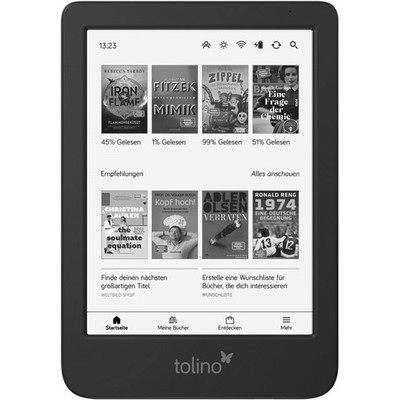 Tolino shine 5 E-Book Reader  schwarz 16GB/6 Zoll E-Ink-Display/smartLight/WLAN