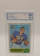 1968 Topps - Eddie Meador #106 Graded 4.5 VG-EX