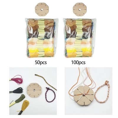 Kumihimo-Scheiben Flechtscheibe aus Holz, rund, Heim-DIY-Handstrickwerkzeug,