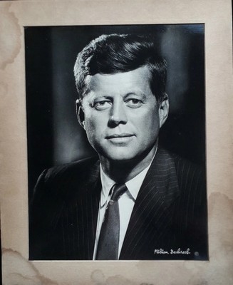John F. Kennedy Original Foto, Ikonenportrait von Fabian Bachrach