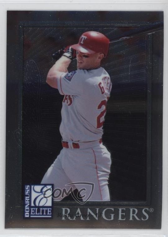 1998 Donruss Collections Donruss Elite Rusty Greer #436 0ot5
