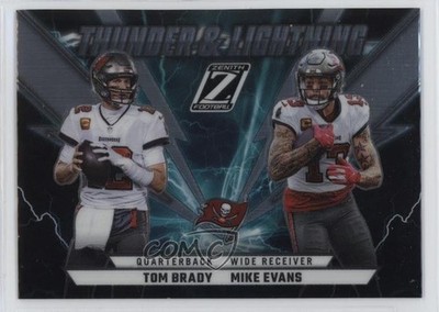 2022 Panini Zenith Thunder & Lightning Tom Brady Mike Evans #TL-TM 10c7