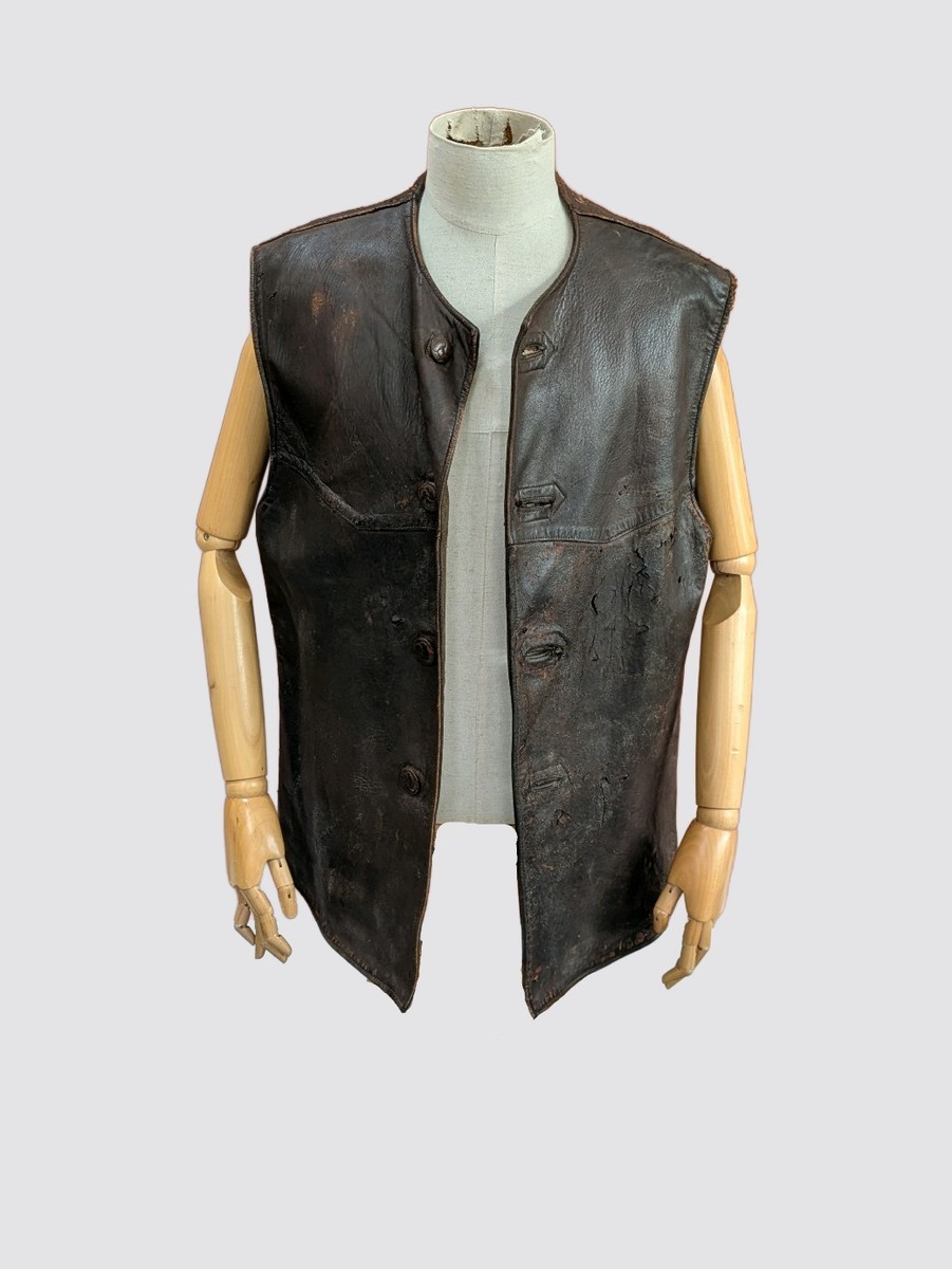 WW1 British Army Great War Leather Jerkin Vest Uniform 1914-1918
