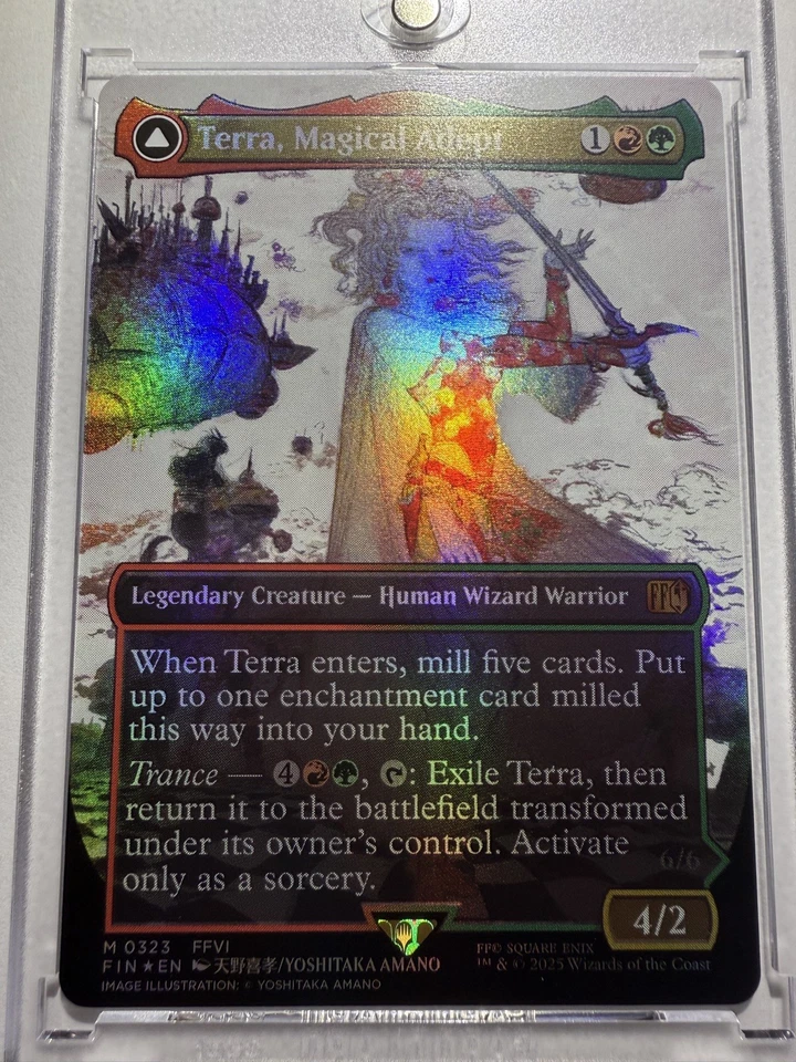 Terra, Magical Adept (Borderless) Final Fantasy Foil MTG - Image 4 of 4