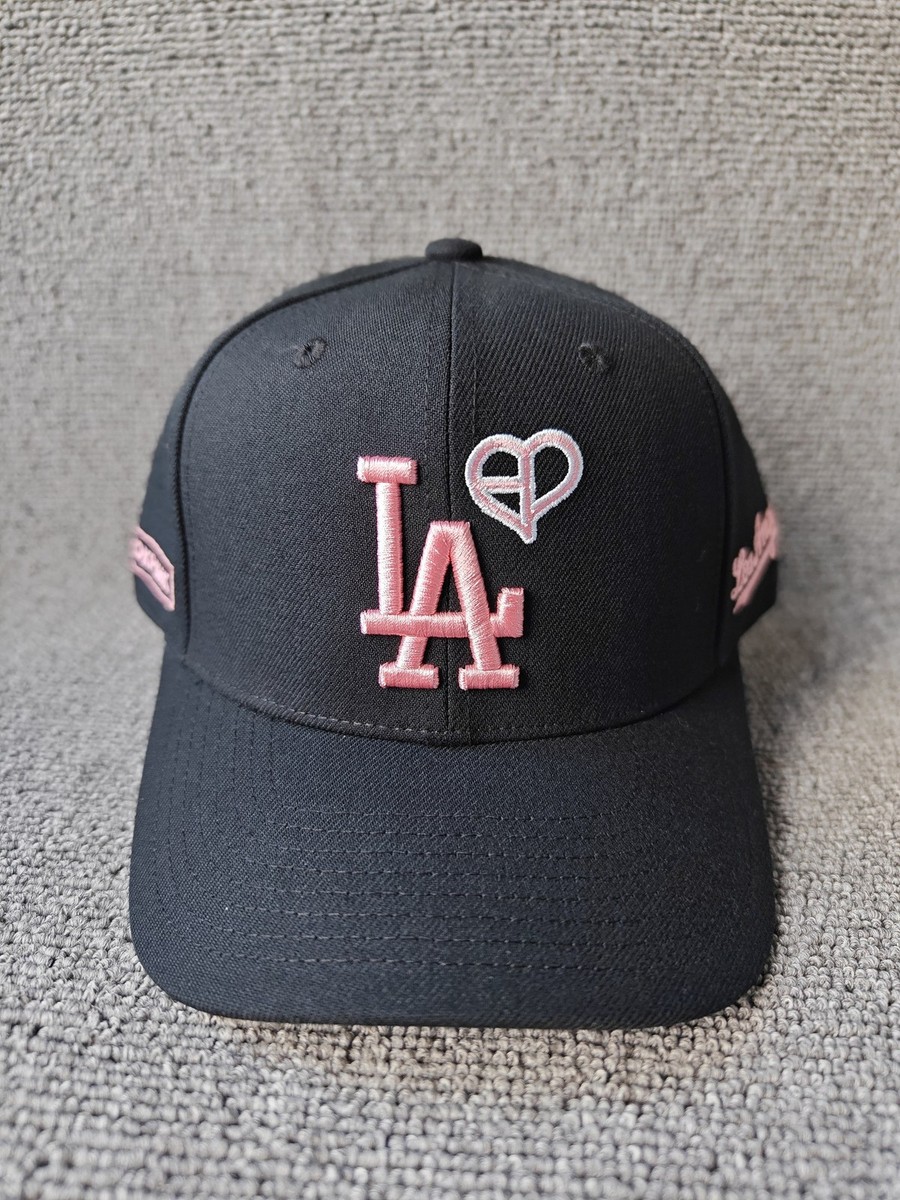 Mitchell & Ness BLACKPINK Los Angeles Dodgers Snapback Hat Black New