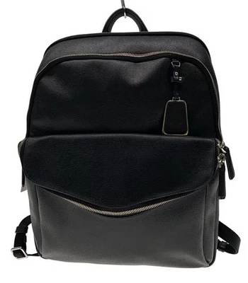 Sac à dos TUMI Sinclair Harlow en cuir noir pour hommes sac à dos business ba... - Photo 1/4