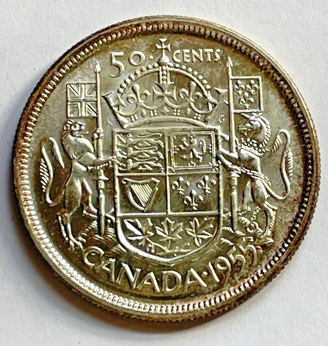 1955 Canada 50 Cents Elizabeth II (H-23)