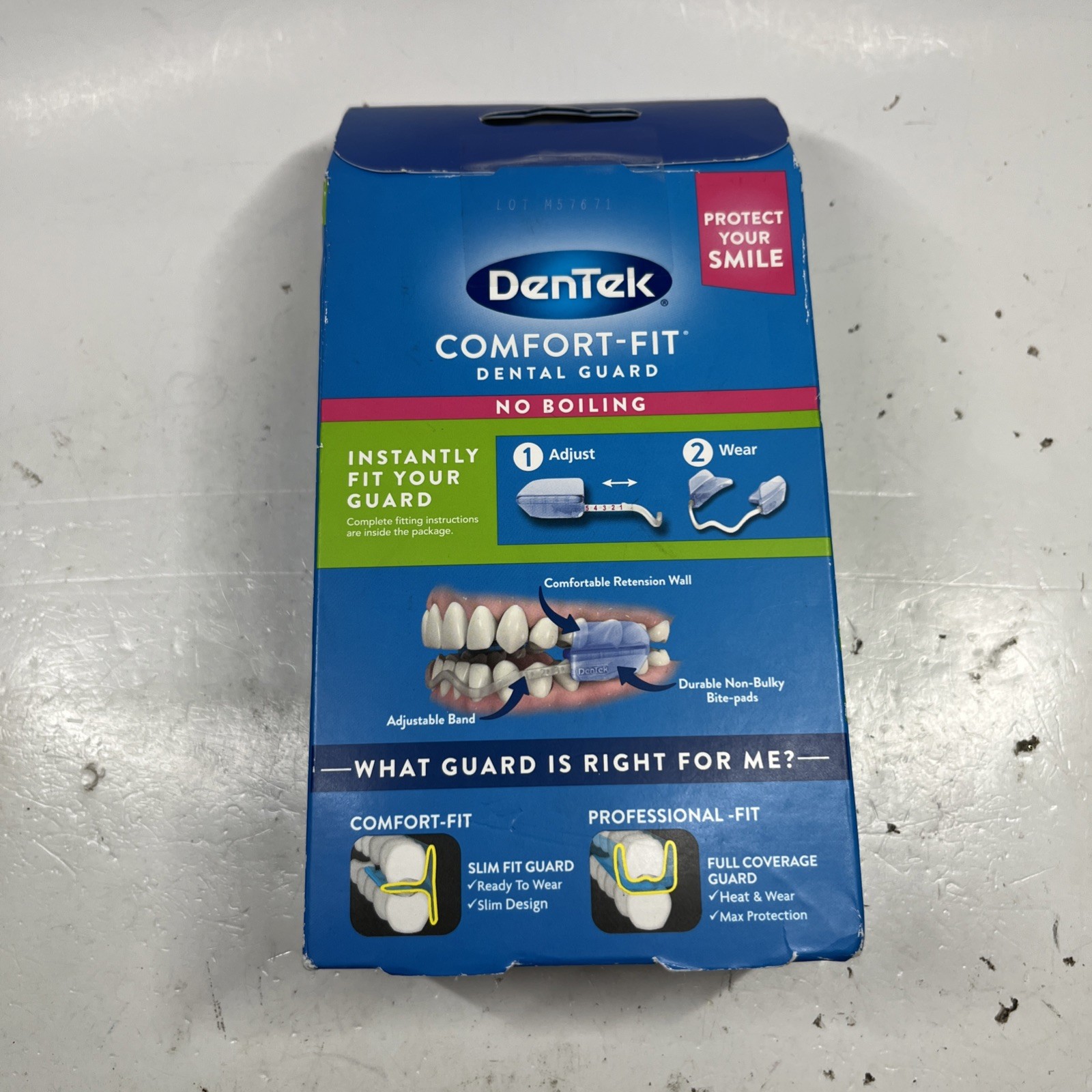 DenTek Comfort-Fit Dental Guard For Nighttime Teeth Grinding - SEALED, 2-PACK