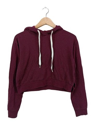 H&M DIVIDED Kapuzensweatshirt Damen Sweat Gr. DE 34 rot Casual-Look