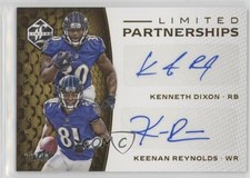 2016 Panini Limited Partnership Dual /49 Kenneth Dixon Keenan Reynolds Auto yj7