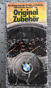 VTG 1980s BMW SALES BROCHURE FOLD OUT PAGES GERMAN VERSION RARE ALL MODELS