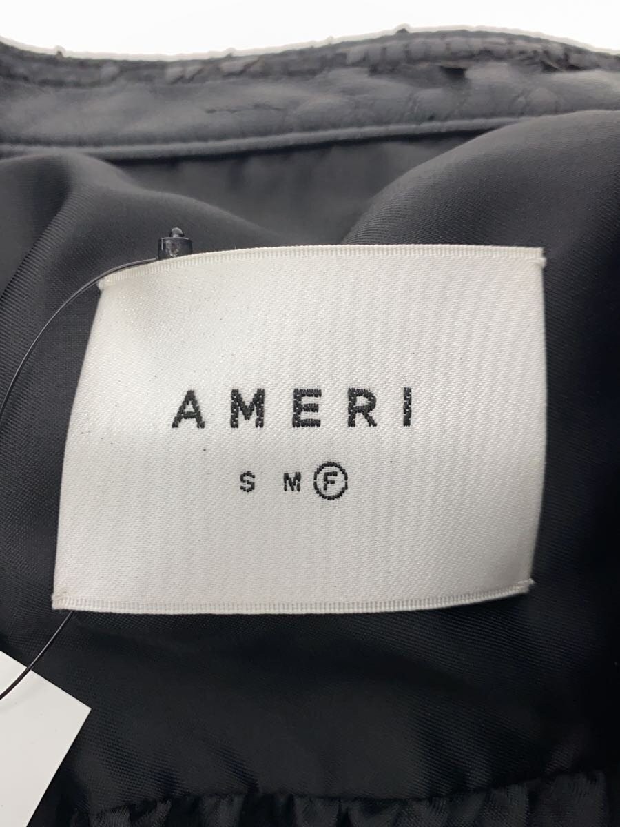 Ameri Double Riders Jacket/Free/ Leather/Blk/Plai… - image 3