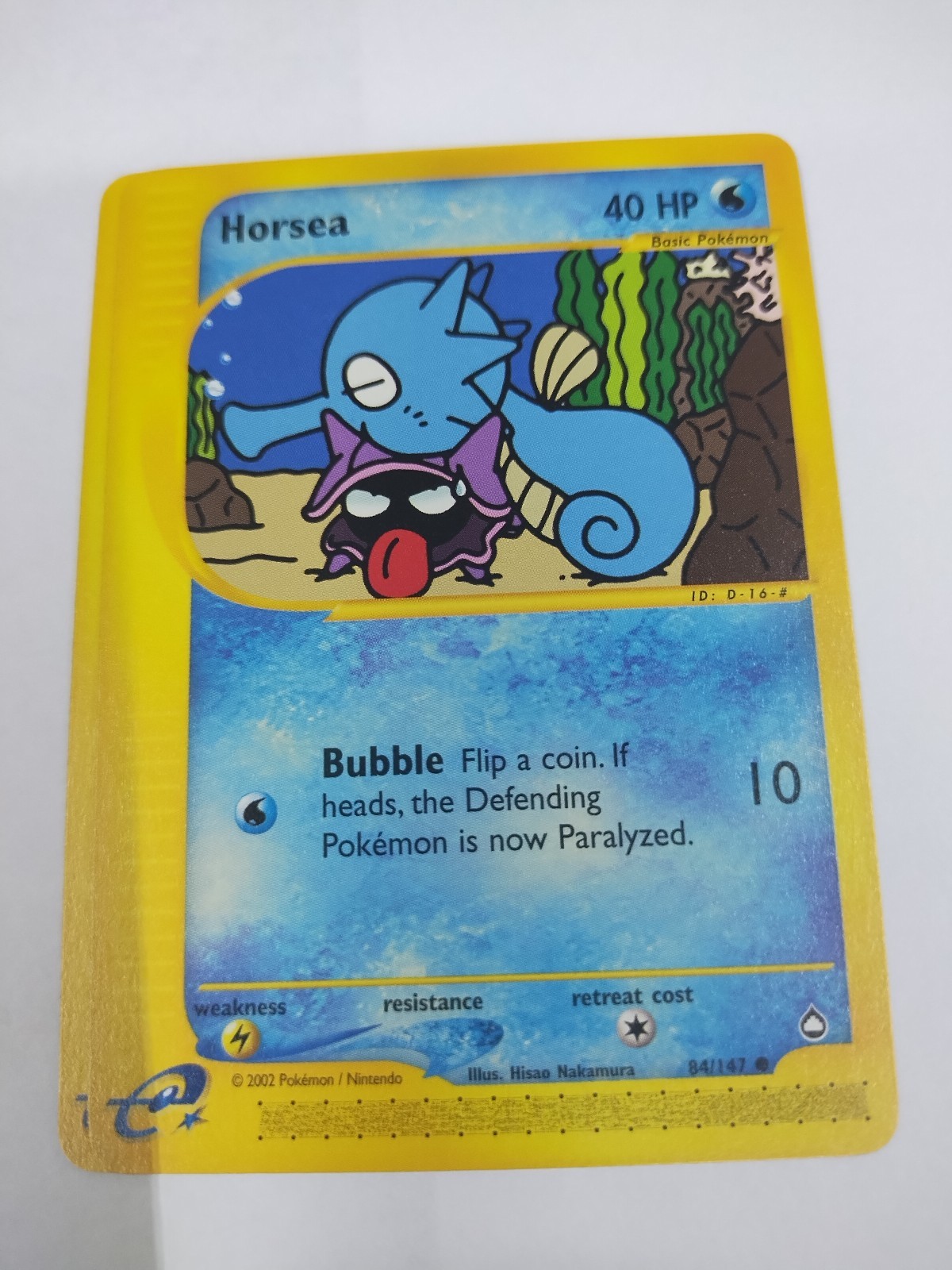 MINT Seadra - 58/147 Aquapolis - Pokémon TCG - 2003