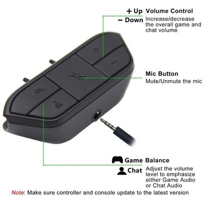 Controller Headset Adapter for Xbox - Mic Direct Connection