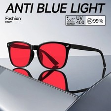 Blue Light Blocking Glasses for Men - Red Lens for Sleep  Gaming Eye Relief