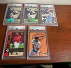 Lot of 5 PSA Graded Ken Griffey Jr. Cards Mariners Reds HOF