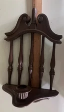 Homeco Wall Decor Faux Wood Wall Candle Sconce Taper Candle Holder