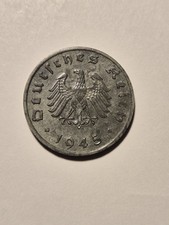 1 Reichspfennig 1945 F -Erhaltung- J.373b - 3. Reich Alliierte Besatzung SELTEN