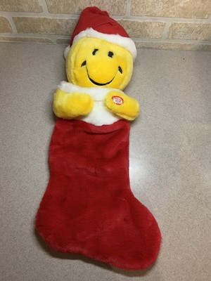 Vintage 22  Smiley Face Tickle Giggle Wiggle Laughing Christmas Stocking Plush