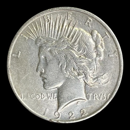 1922-D Peace Silver Dollar, XF+