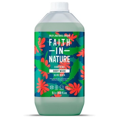 Faith in Nature Aloe Vera Duschgel 5 Liter - 2er Pack