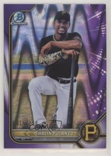 2022 Bowman Chrome Prospects Purple RayWave Refractor 15/250 Shalin Polanco 0j9w