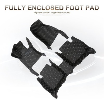Car Floor Mats For Mercedes Benz E-Class W211 02-08 PU Leather Black Rice 1set