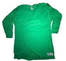 Vintage Russell 3/4 Sleeve Raglan Baseball T-Shirt Men's XXL New With Tags Green