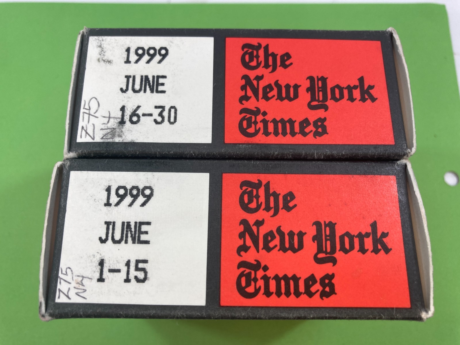 June 1999 ~ The Complete Month Of The New York Times On Microfilm