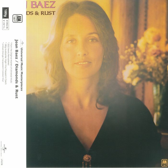 BAEZ, Joan - Diamonds & Rust (remastered) - 180 GRAM ORANGE VINYL LP
