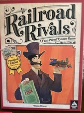 Railroad Rivals Wood Tiles Board Game NEW Open Box BONUS HOTELS & WATER TOWERS