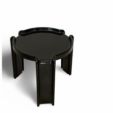 Table Basse Vintage Kartell Design Giotto Stoppino 1968 Noir H 40 cm