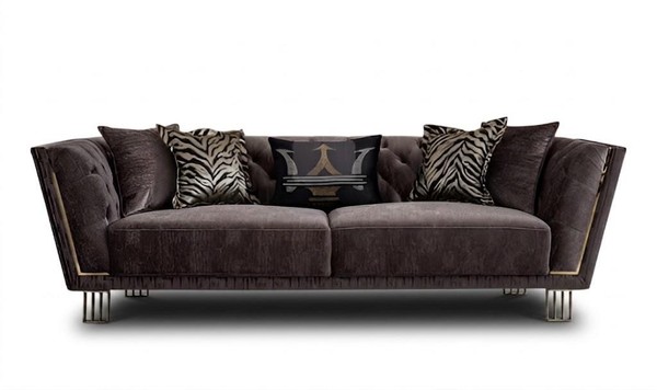 Elegantes 3-Sitzer Sofa | Modernes Design-Sofa Mit Kissen-image