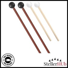 4Pcs Steel Tongue Drum Mallets Rubber Xylophone Mallet Wood Bell