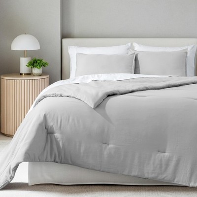 Bare Home Comforter Set - Full Size - Ultra-Soft - Goose Down Alternative - Prem