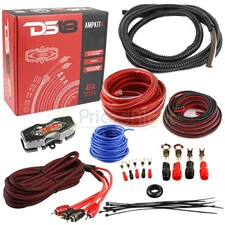 DS18 4 Gauge Amp Kit WIring Amplifier Complete Install Cables AMPKIT4