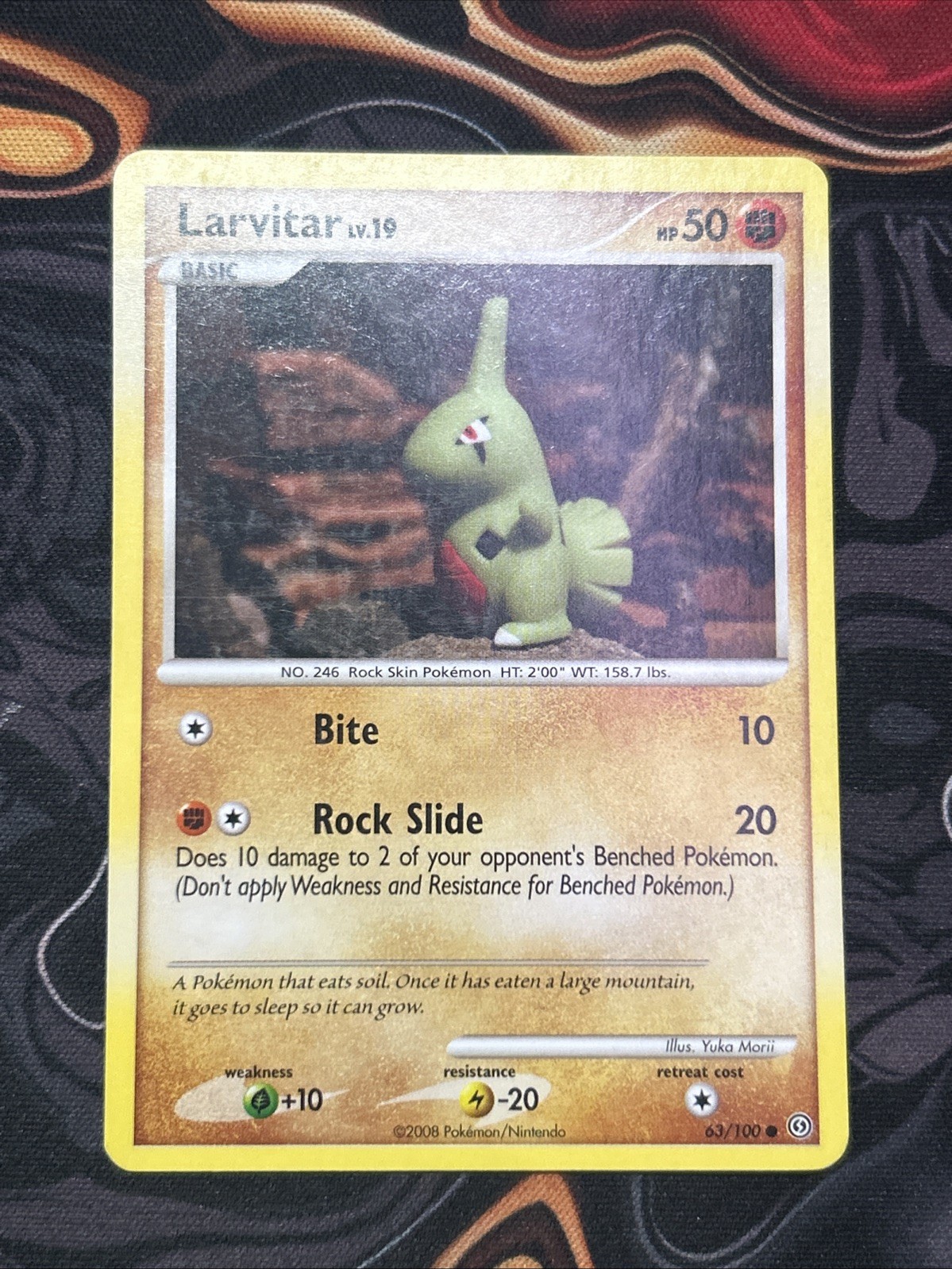 Larvitar 63/100 Stormfront Regular