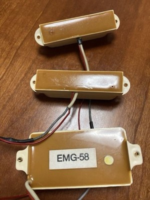 Vintage EMG S/S/58 Caramel Back Pickup Set