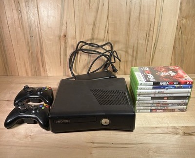 Microsoft Xbox 360 S Console With 2 Controllers 9 Games Tested And Working