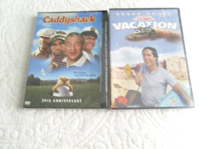 CADDYSHACK & NATIONAL LAMPOON'S VACATION: CHEVY CHASE DVD's : BOTH NEW & SEALED