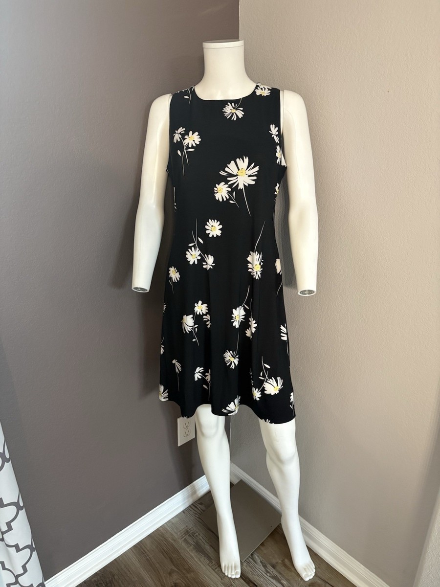 navy blue dress for baby girl Tommy Hilfiger Womens Black Floral Long Sleeve Short A-Line Party Dress Size: 4
