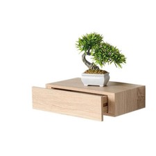 Mensola con cassetto rovere