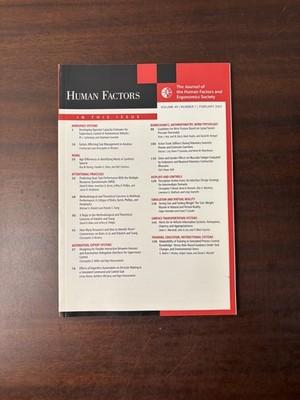 Human Factors V49 N1