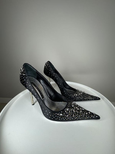 Women Gianmarco Lorenzi Heels Black Leather 38