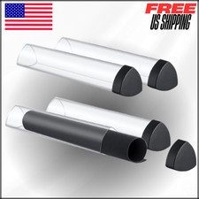 Clear Prism Playmat Tube 15" Black TCG Play Mat Holder Tube Easy in  Out 4 Pcs