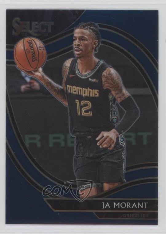 2020-21 Panini Select Courtside Retail Blue Ja Morant #255 1b33