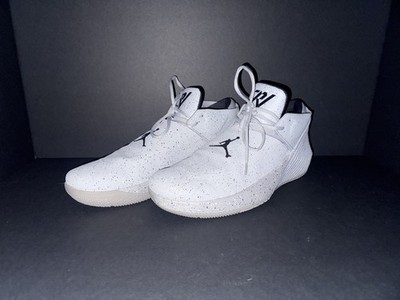 Jordan Why Not Zer0.1 White/Black Speckled Mid Top Basketball Sneakers Cement
