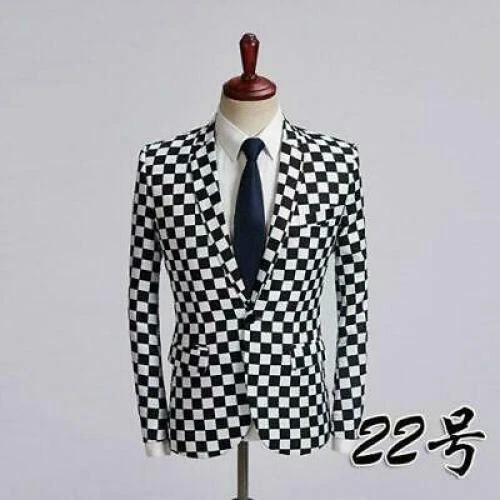 Herren chinesischer Stil Blumendruck Revers Mantel Jacke schmale Passform lässig Langarm - Bild 46 von 51