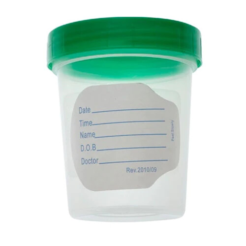 60 PACK! Sterile Specimen Container Urine Collection Cups 4oz by